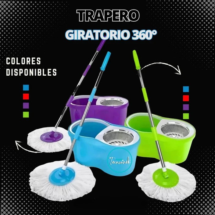 Trapeador Mágico 360° con Balde