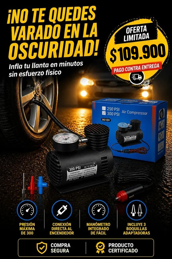 Compresor Portátil 300 PSI
