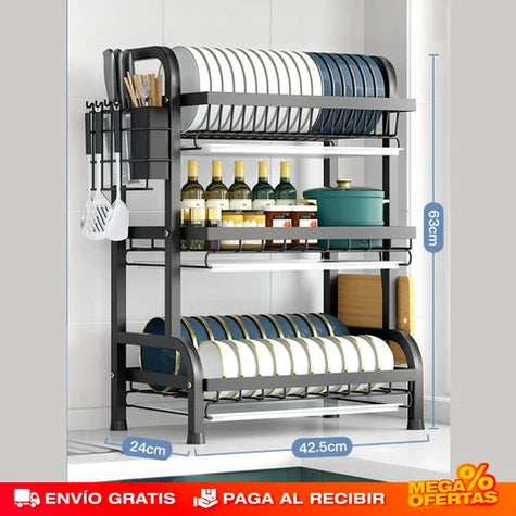 Escurridor de Platos de 3 Niveles - Imagen 18