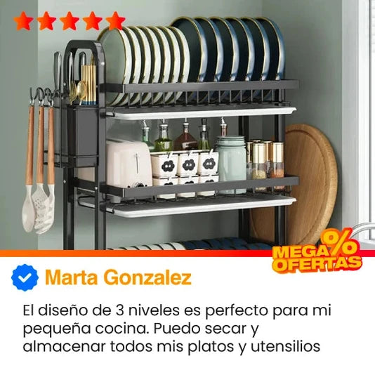 Escurridor de Platos de 3 Niveles - Imagen 24