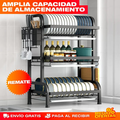 Escurridor de Platos de 3 Niveles - Imagen 2