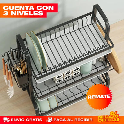 Escurridor de Platos de 3 Niveles - Imagen 4